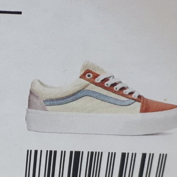 Vans Old Skool Platform Casual Shoe Sneaker Twill Pastel White Womens Size NEW - Picture 10 of 12